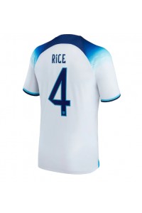 Fotbalové Dres Anglie Declan Rice #4 Domácí Oblečení MS 2022 Krátký Rukáv